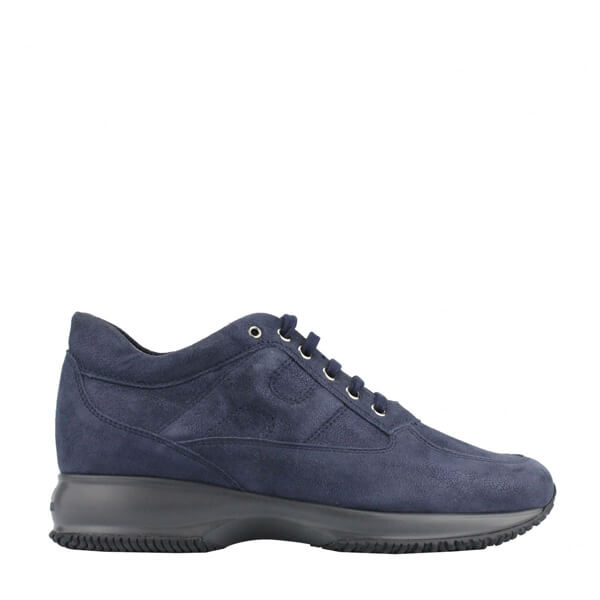 Sneakers Hogan Interactive donna scamosciata blu