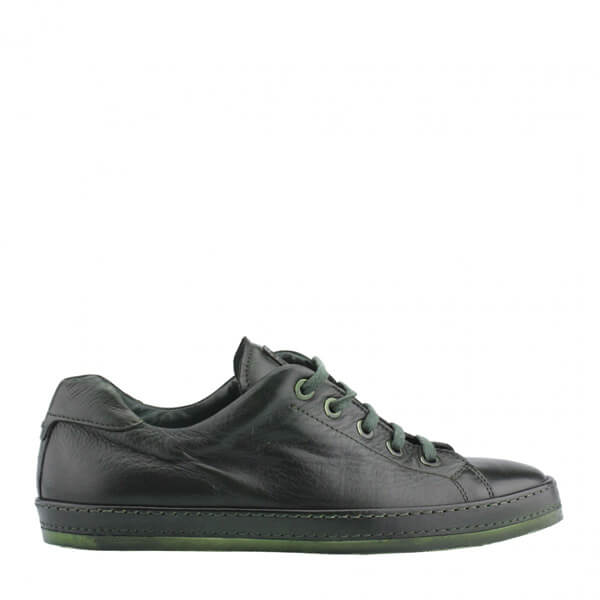 Sneakers bassa verde da uomo
