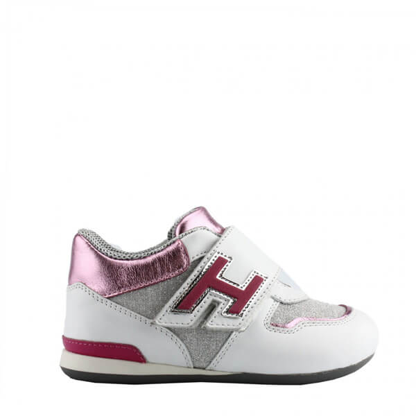 Sneakers bianca con strappo Hogan