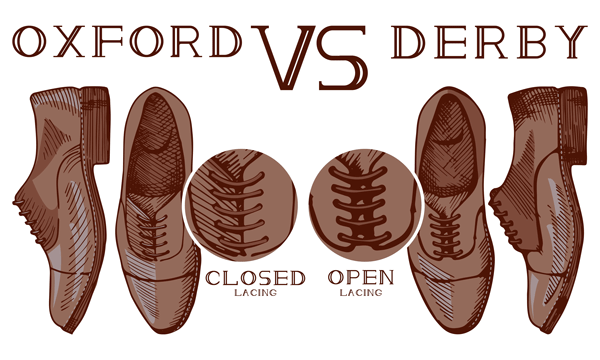 Differenza tra scarpa derby e scarpa oxford