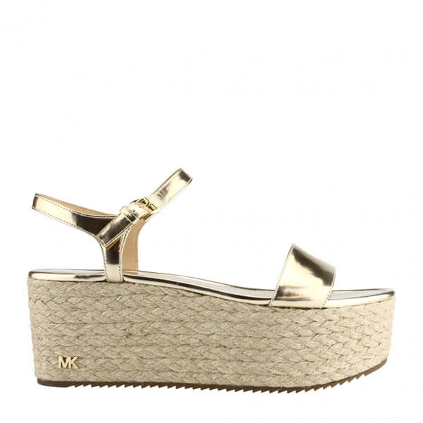 Sandalo con platform oro di marca