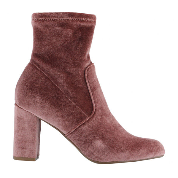 Tronchettoo Steve Madden in velluto rosa