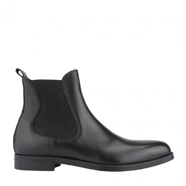 Stivaletto chelsea nero elegante da uomo