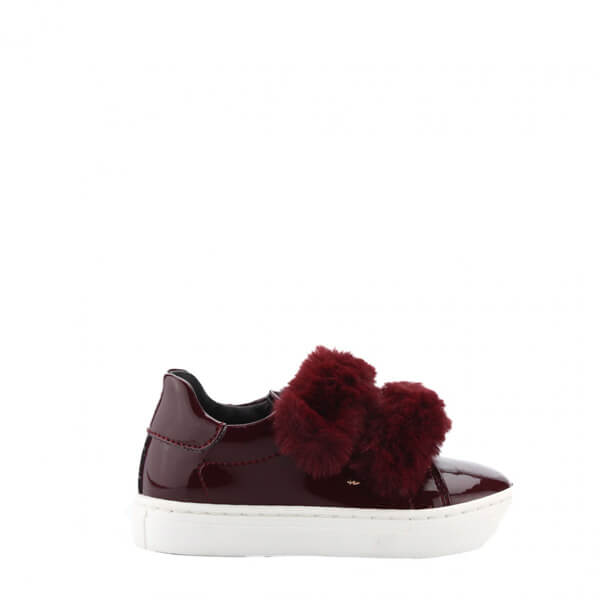 sneakers con allacciatura a strappi da bimba