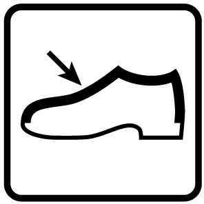 Simbolo tomaia scarpa