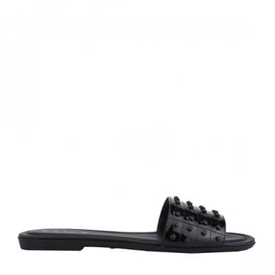 Ciabatta nera rasoterra da donna Tod's