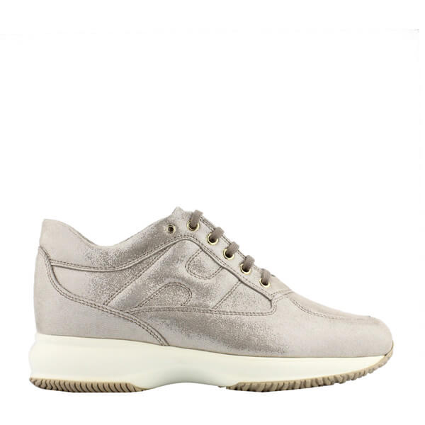 Sneakers Hogan Interactive beige da donna